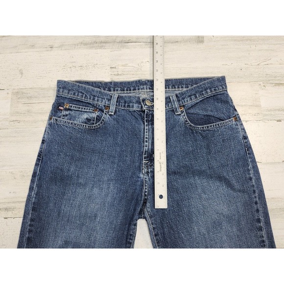 VTG Polo Ralph Lauren Jeans Women 12x32 Blue Kelly Embroidered Pockets Classic - Picture 8 of 13